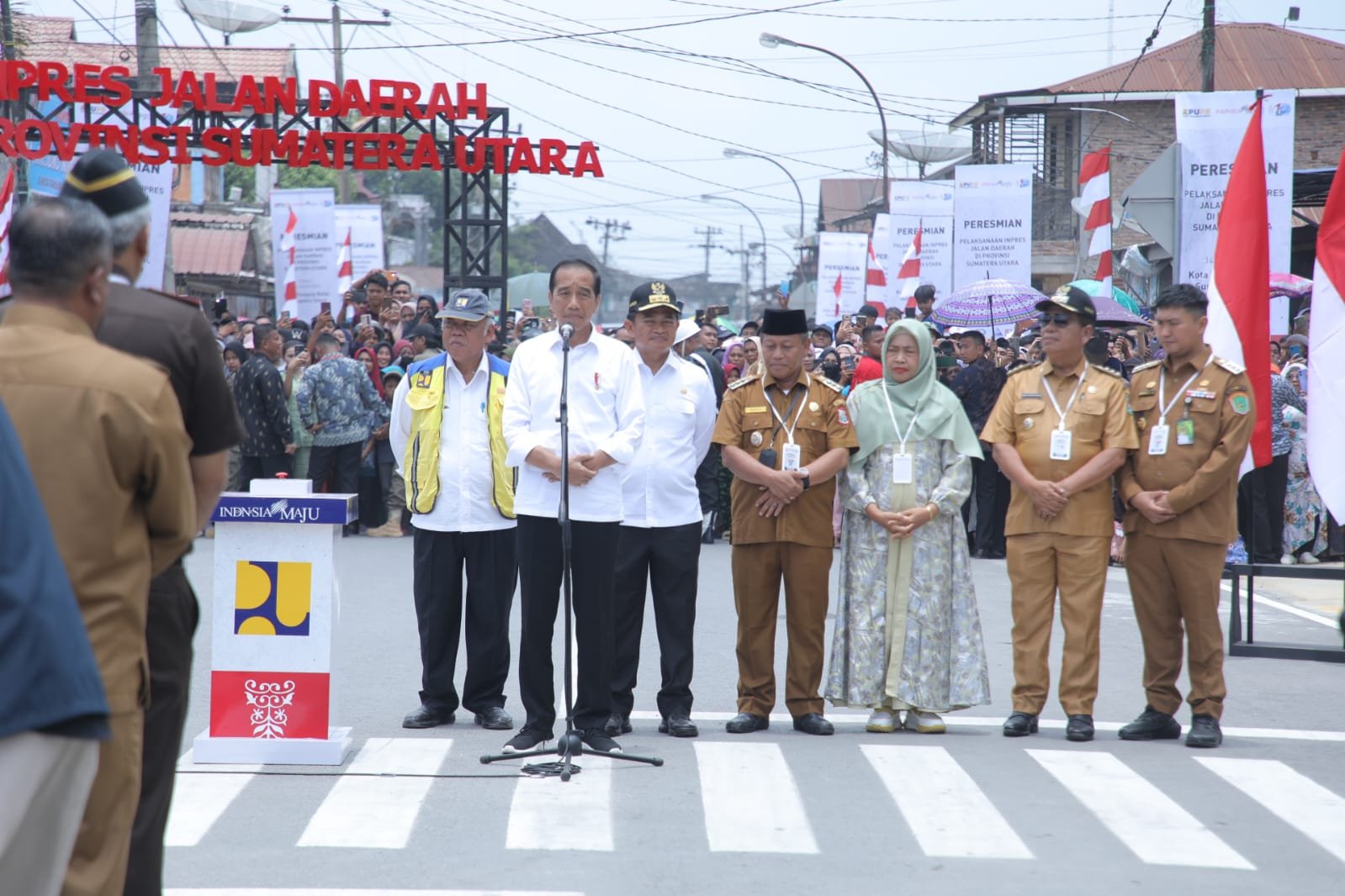 Sekdakab Asahan Dampingi Presiden