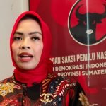 Bacalon Bupati Labuhanbatu, dr Maya Hasmita, SpOG saat di Kantor DPD PDI-P Sumut, Kota Medan.