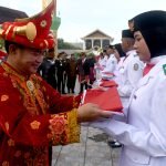 Pj Gubernur Sumatera Utara (Sumut) Hassanudin memimpin upacara peringatan Hari Lahir Pancasila  di Lapangan Astaka, Jalan Pancing, 