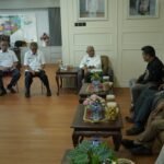 Bupati Asahan H Surya,  menerima audiensi Komisi Pemilihan Umum (KPU) Kabupaten Asahan 