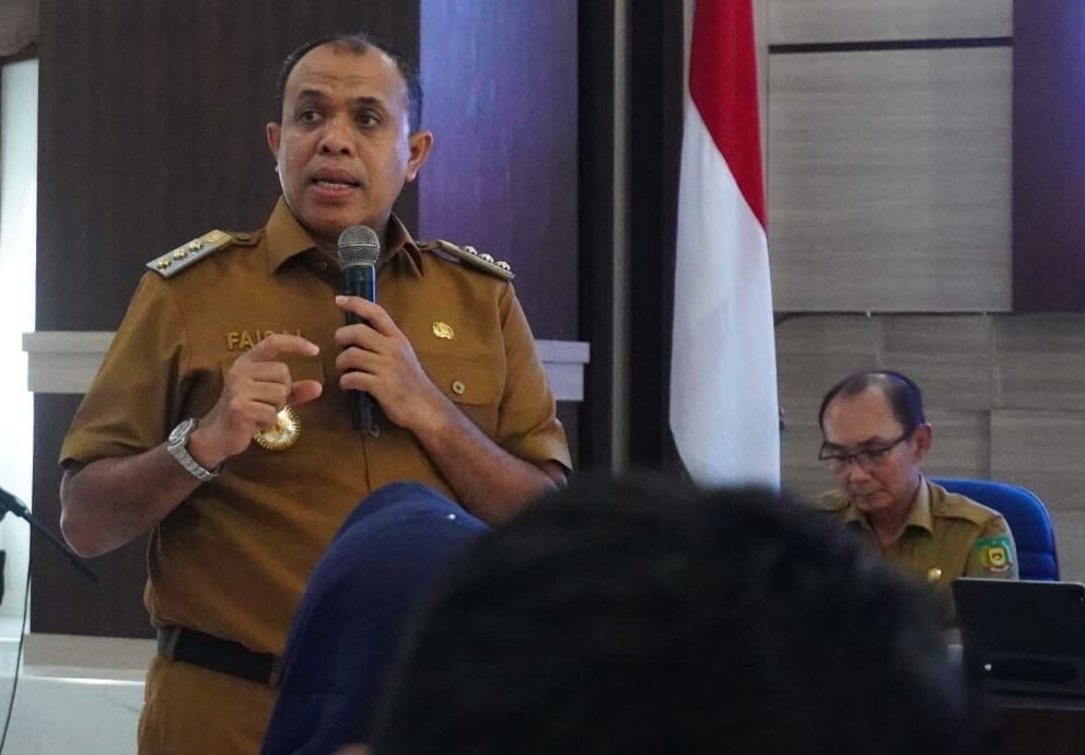 Pj. Bupati Langkat, Muhammad Faisal Hasrimy, AP, M.AP, memimpin Rapat Evaluasi Intervensi Serentak Percepatan Penurunan Stunting