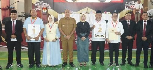 Pasangan Calon Bupati Langkat bersama Pj.Bupati Langkat