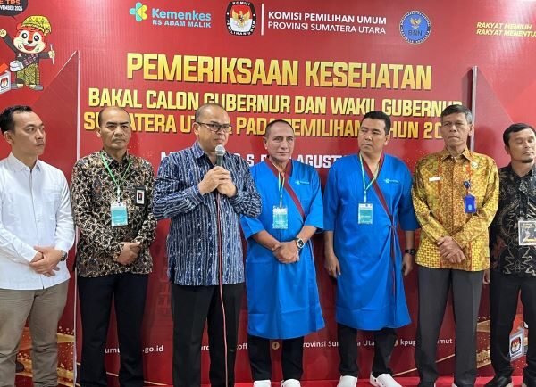 Pasangan Edy Rahmayadi dan Hasan Basri Sagala Cek Kesehatan