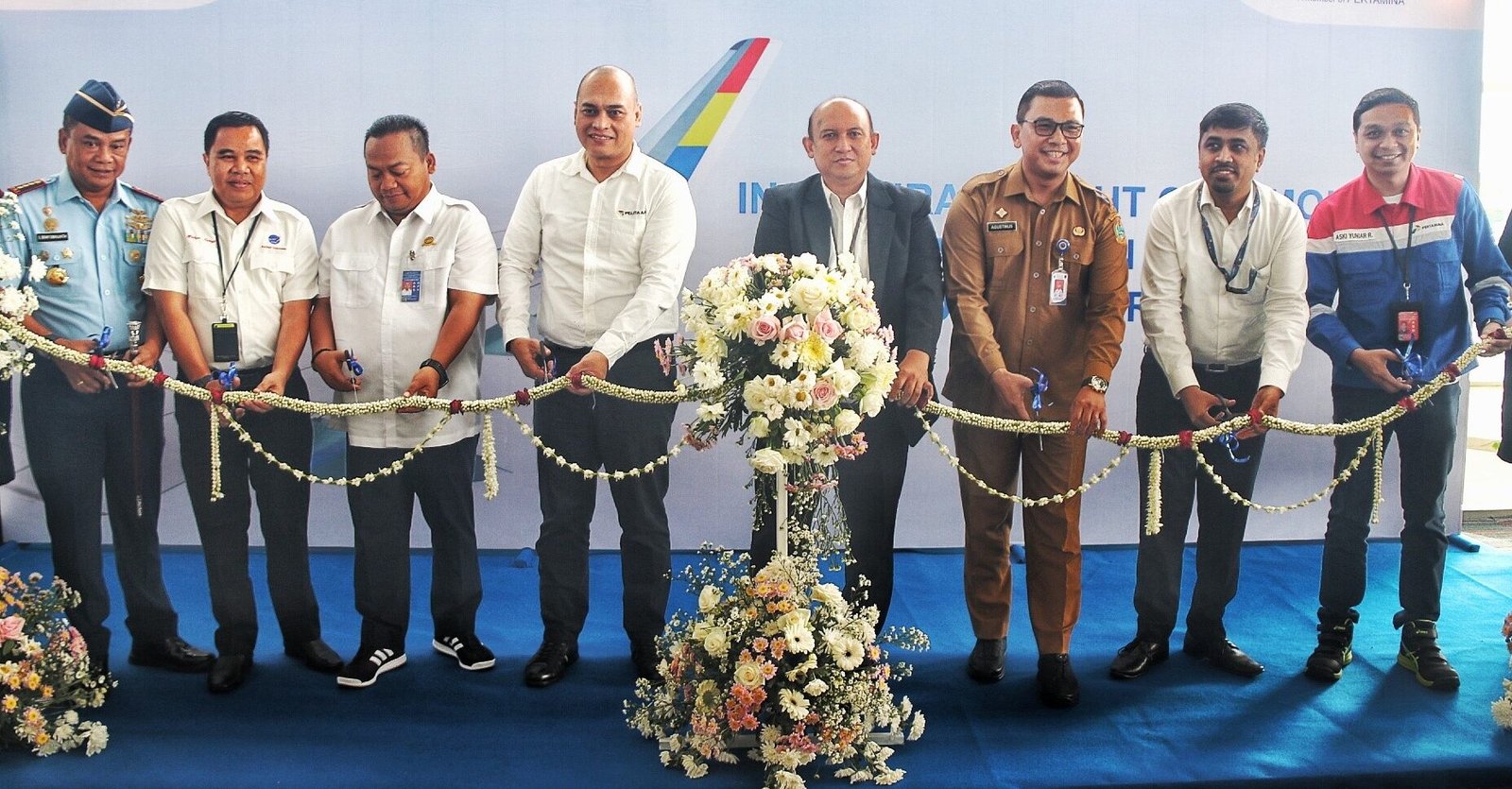 Kepala Dinas Perhubungan Sumut Agustinus mewakili Pj Sekretaris Daerah Provinsi Sumut Effendy Pohan menghadiri seremoni penerbangan perdana Pelita Air tujuan Medan - Jakarta di Terminal Keberangkatan Domestik Bandara Internasional Kualanamu, Kabupaten Deliserdang, Senin (16/12/ 2024).