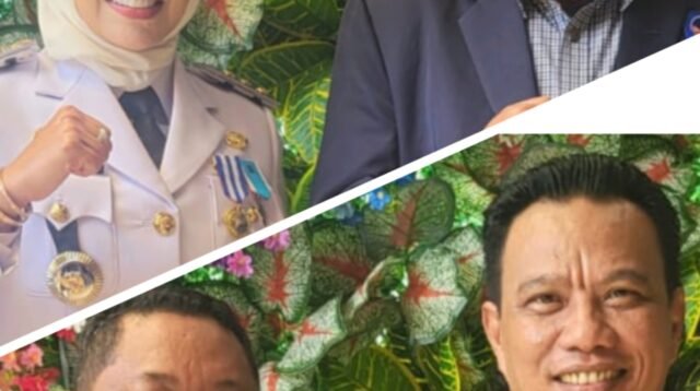 Keterangan foto: Ketua DPD IPK Labuhanbatu Josman Sinaga SE, foto bersama Bupati dan Wakil Bupati Labuhanbatu terpilih dr,Maya Hasmita dan Jamri ST.