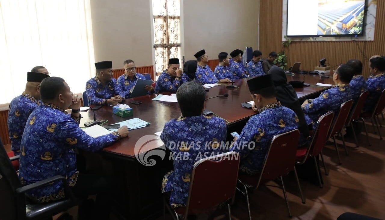 Rianto saat ikuti Rakor Pengendalian Inflasi Tahun 2025 secara virtual