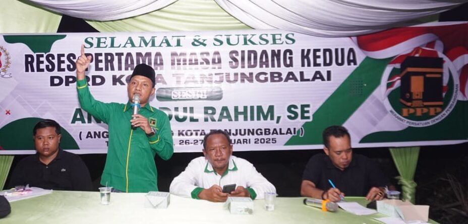 Andi Abdul Rahim anggota DPRD Tanjung Balai Terima saat menerima aspirasi masyarakat dalam kegiatan reses