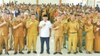 Bupati Simalungun foto bersama usai buka kegiatan Fasilitasi Penyusunan Perencanaan Pembangunan Nagori.