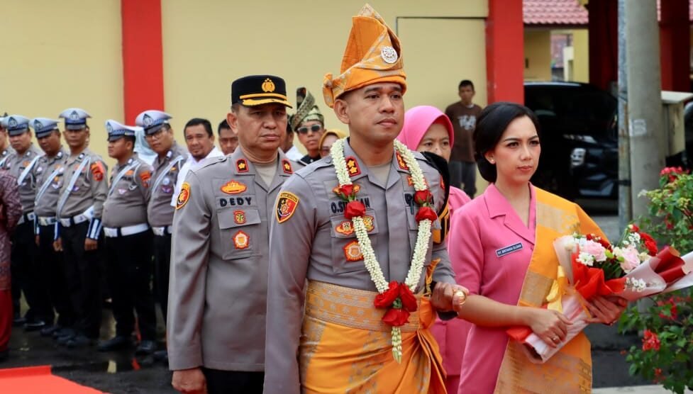 Sertijab Kapolres Pelabuhan Belawan, AKBP Janton Silaban Digantikan AKBP Oloan Siahaan.