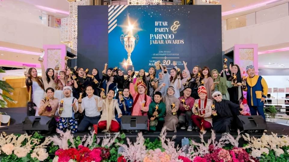 Suasana acara Iftar Party dan Parindo Jabar Awards 2025.