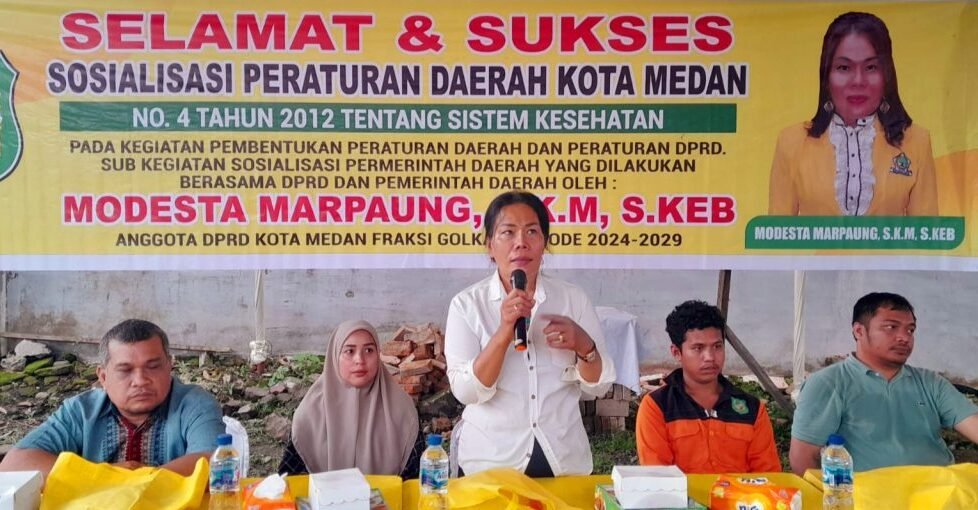 Anggota DPRD Medan Modesta Marpaung SKM S Keb Bd