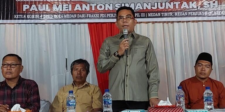 Ketua Komisi 4 DPRD Medan Paul Mei Anton Simanjuntak SH
