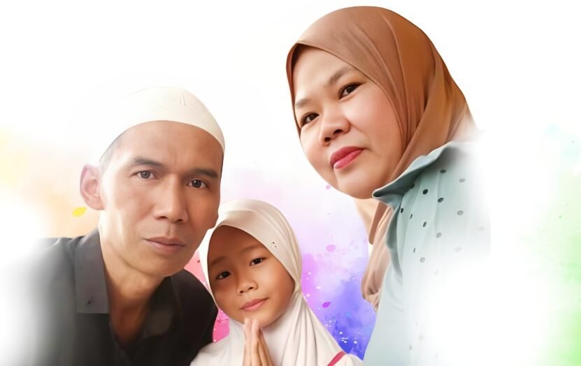Bunga Shaqilla, Penyanyi Dangdut Cilik Indonesia bersama kedua orang tuanya