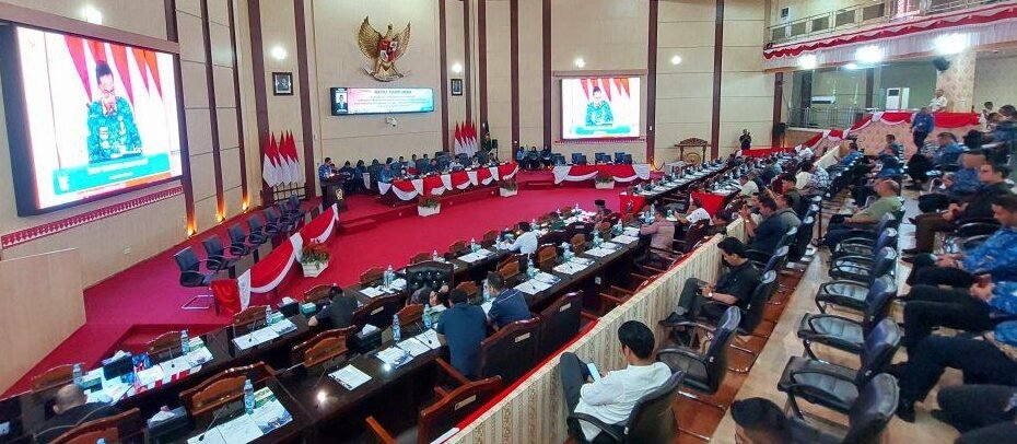 DPRD Medan menggelar rapat paripurna agenda tanggapan Walikota terhadap pemandangan umum Fraksi-fraksi DPRD Kota Medan