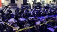 Sejumlah kenderaan sepeda motor yang berhasil diamankan pihak Unit Resmob Polrestabes Medan.