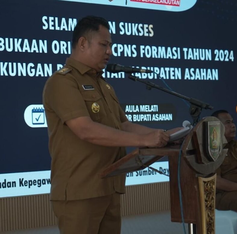 Wabup Asahan Rianto sampaikan kata sambutan dalam pembukaan Pelaksanaan Orientasi CPNS Formasi Tahun 2024
