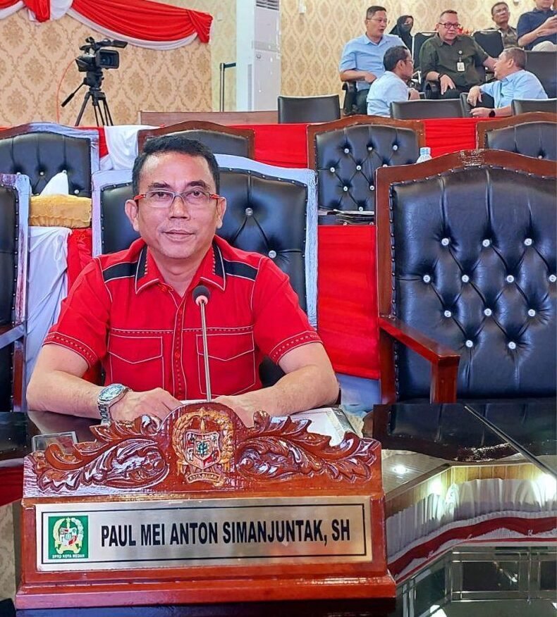 Ketua Komisi IV DPRD Medan Paul Mei Anton Simanjuntak SH