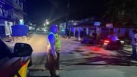 Personil Polsek Sibolga Selatan saat melaksanakan Patroli Dialogis dan Patroli Blue Light di jalan dan tempat-tempat rawan kejahatan dikawasan Polsek Sibolga Selatan.