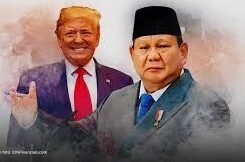 Presiden Prabowo Subianto dan Presiden AS Donald Trump.