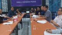 Pengurus PWI Pusat saat mengge;ar rapat
