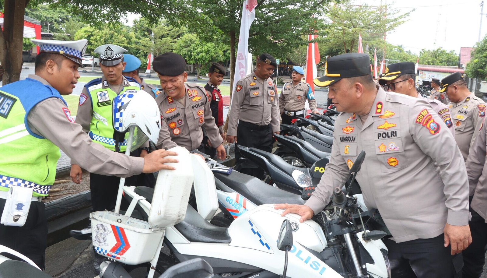 Kapolres Batu Bara lakukan pemeriksaan kenderaan dinas yang digunakan setiap personil