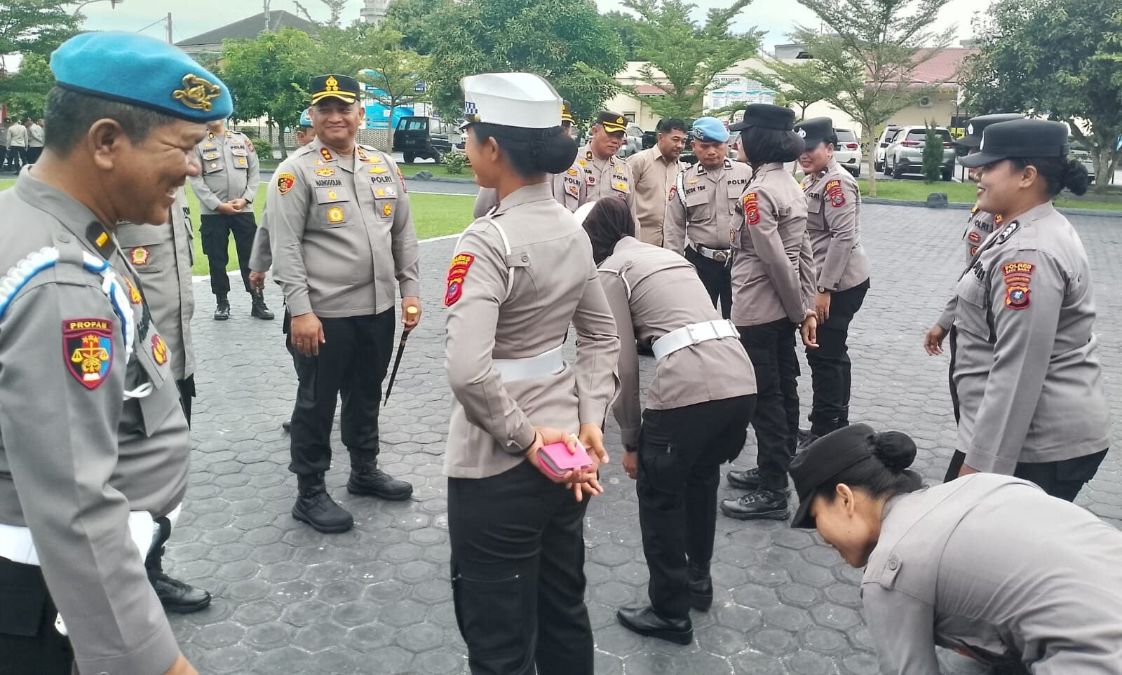 Kapolres Batu Bara yang memimpin langsung Giat Gaktiblin Polwan Polres Batu Bara
