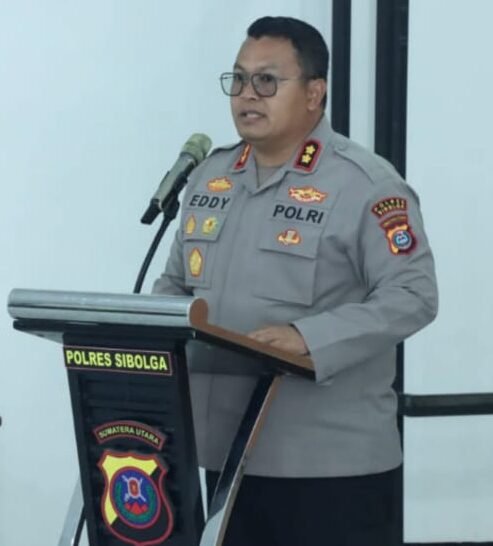 Kapolres Sibolga saat menyampaikan Sambutannya