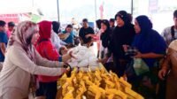 Pemkab Tapteng gelar Gerakan Pasar Murah di Jalan Padang Sidempuan, Kecamatan Pandan, Sabtu (09/08/2025).