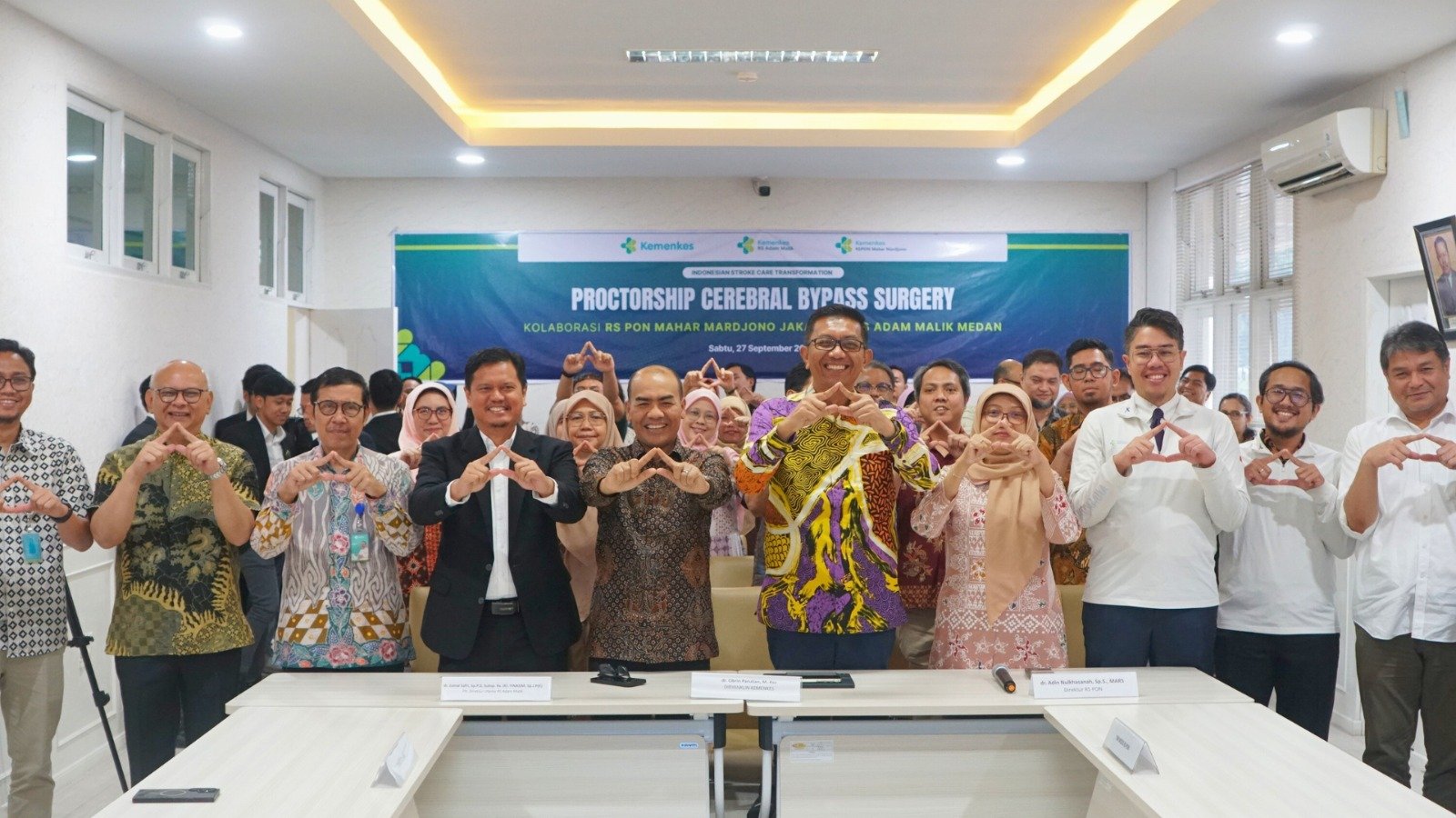 Operasi bypass cerebral ini termasuk dalam kegiatan proctorship (pendampingan) yang didukung oleh RS PON Jakarta sebagai RS pengampu nasional layanan stroke