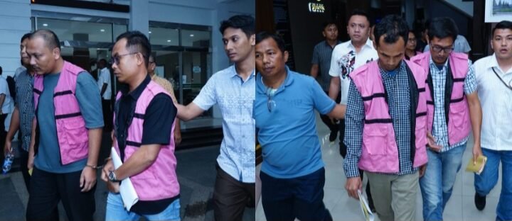 Para tersangka saat digiring pihakKajatisu