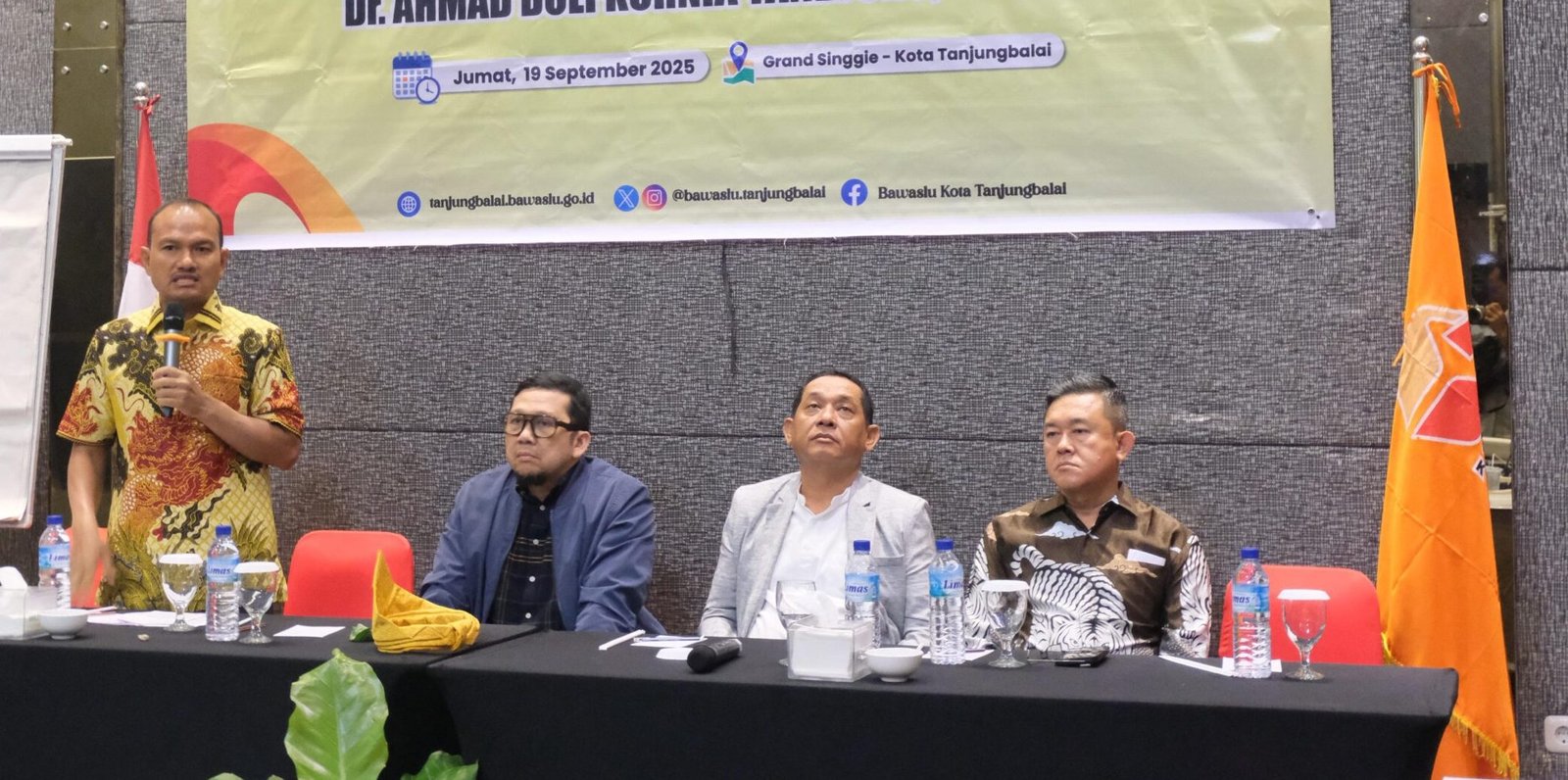 Wali kota Tanjung Balai Mahyaruddin Salim Sampaikan kata sambutan.