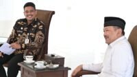 Gubernur Sumut Bobby Nasution menerima kunjungan Kepala Baznas RI Noor Achmad di Kantor Gubernur Sumut, Jalan Diponegoro Nomor 30, Medan