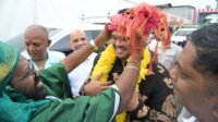 Gubernur Sumatera Utara (Sumut) Bobby Afif Nasution menghadiri peresmian dan penyucian (Maha Kumba Abisegam) Kuil Shri Raja Rajesvari Amman di Desa Padang Cermin, Kecamatan Selesai, Kabupaten Langkat,