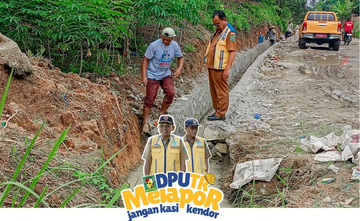 Pembangunan jalan Simpang Dolok Ayan-Naga Dolok Kecamatan Tapian Dolok.