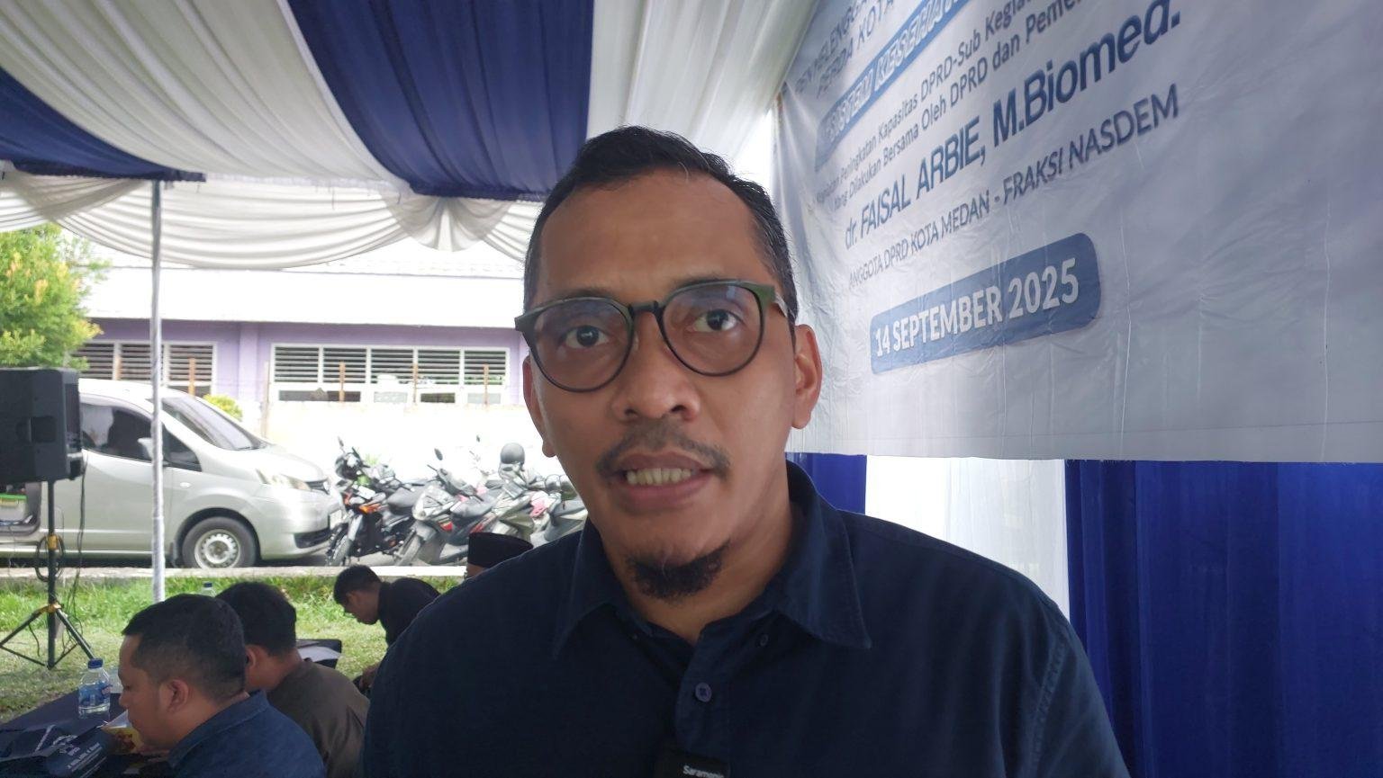 Anggota DPRD Medan dr Faisal Arbie M Biomed (Nasdem) i