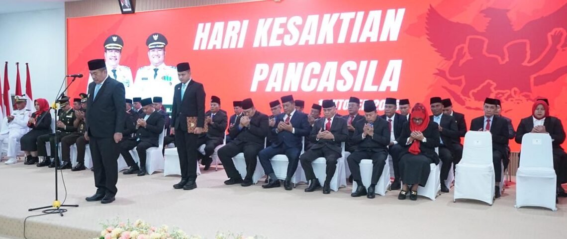 Bupati Asahan Heningkan Cipta dalam Upacara Hari Kesaktian Pancasila