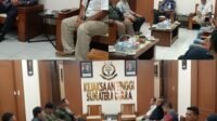 Forwaka Sumut saat diterima audiensi oleh Kajati Sumut Harli Siregar.
