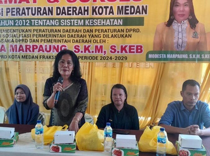 Anggota DPRD Medan (Golkar) Modesta Marpaung SKM