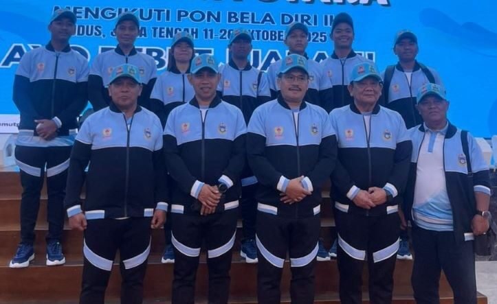 Kontingen Jujitsu Indonesia (PBJI) Sumatera Utara siap bersaing di PON Bela diri di Kudus.