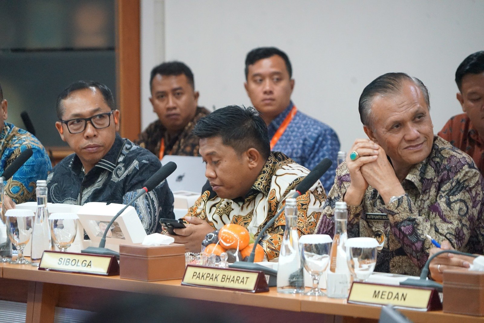 Rapat pemegang saham PT Bank Sumut bersama Gubsu dan Bupati Taput.
