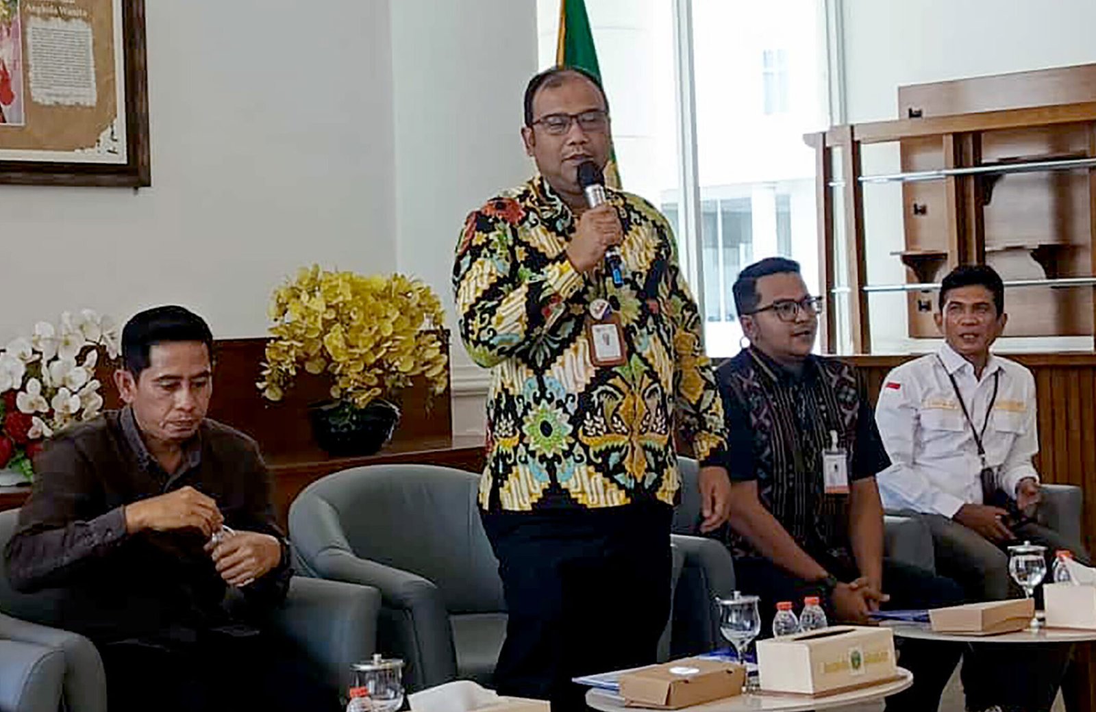 Bank Sumut dan Pengembang perumahan Subsidi Bungsuland melakukan sosialisasi, menindaklanjuti program Gubernur Sumatera Utara (Sumut), yakni memberikan kuota 100 unit rumah subsidi bagi wartawan yang bertugas di lingkungan Pemerintah Provinsi (Pemprov) Sumut, di Lobby Dekranasda, Kantor Gubernur,