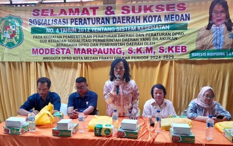 Anggota DPRD Medan Modesta Marpaung SKM