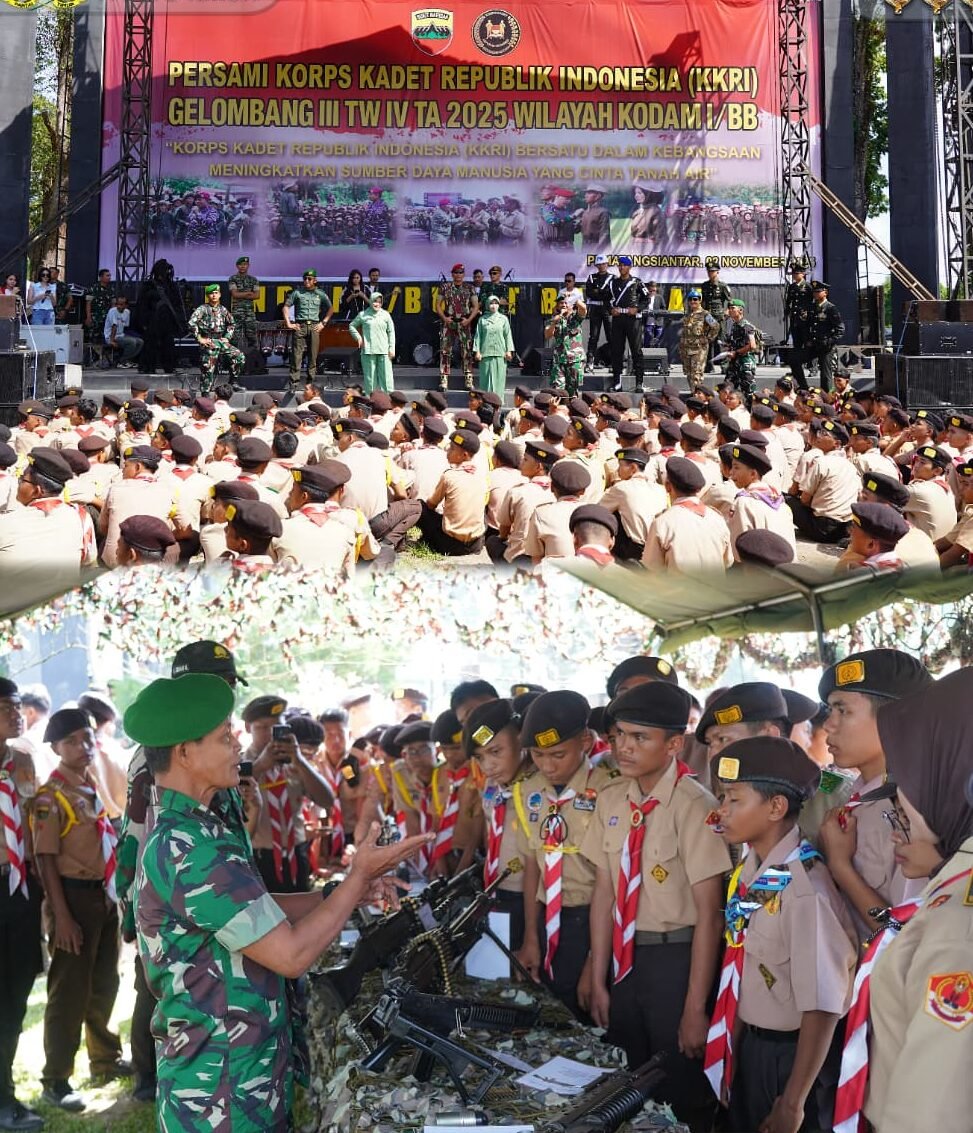 Kegiatan Kaderisasi Komponen Cadangan KKRI Gelombang III Tahun 2025 yang diselenggarakan Kodam I/Bukit Barisan di Rindam I/BB ditutup. 