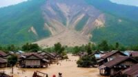 Suasana Banjir Bandeng dan tanah longsor yang terjadi di Tapteng.