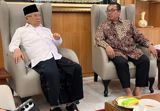Ketua Umum SMSI dan KH. Ma’ruf Amin 