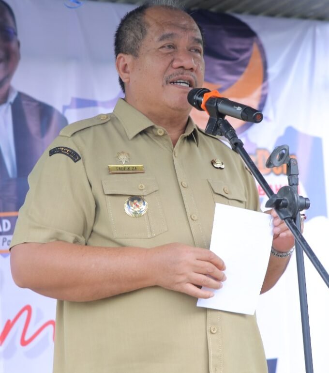 Taufik Zainal Abidin sampaikan kata sambutan di acara Peringatan HUT ke-14 Nasdem.