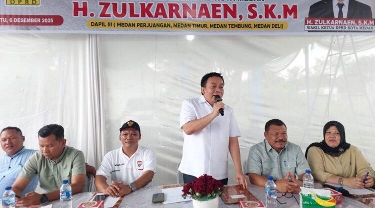 Wakil Ketua DPRD Medan H Zulkarnaen SKM (Partai Gerindra)
