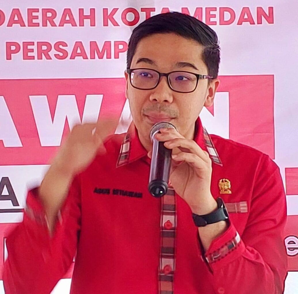 Anggota DPRD Medan Agus Setiawan asal politisi PDI Perjuangan