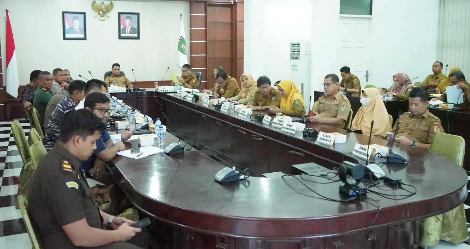 Rianto bersama Tim Pengendalian Inflasi Daerah (TPID) Kabupaten Asahan, ikuti Rakornas Pengendalian Inflasi dan Evaluasi Program Tiga Juta Rumah.