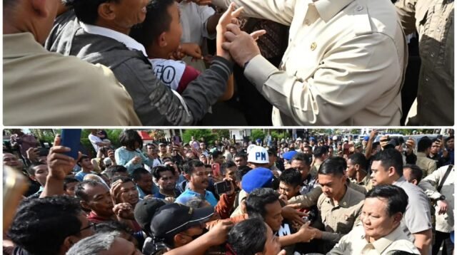 Presiden disambut penuh haru warga di Tapanuli Tengah.